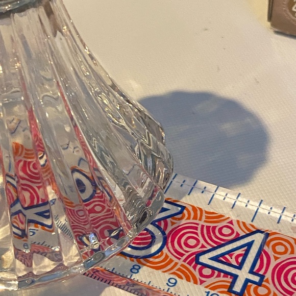 Cristal D’arques EVENTAIL Candlestick Holders 3 3/4 Set Of Two in original box - Picture 7 of 7